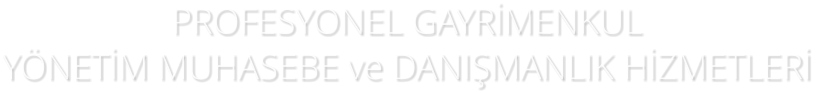 PROFESYONEL GAYRMENKUL YNETM MUHASEBE ve DANIMANLIK HZMETLER